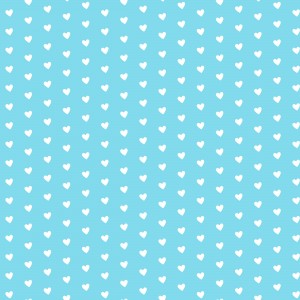 Sky Blue Heart Shape Pattern